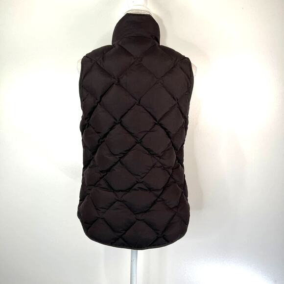 J. Crew Excursion Quilted Down Vest Black High Collar Heritage 49194 - Picture 8 of 9